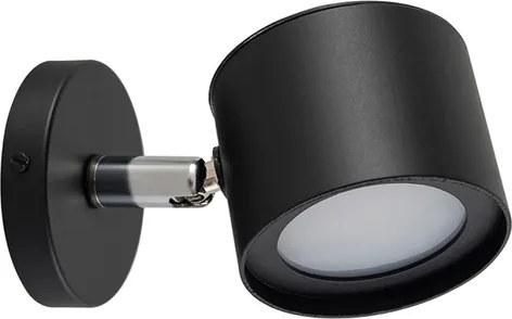 Arandela Led Alumínio Preto 5w 3000k Aurora