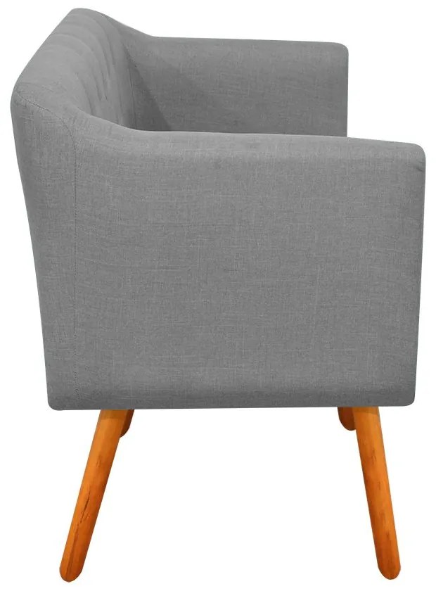KIT 02 POLTRONAS JULIA LINHO CINZA A26 P