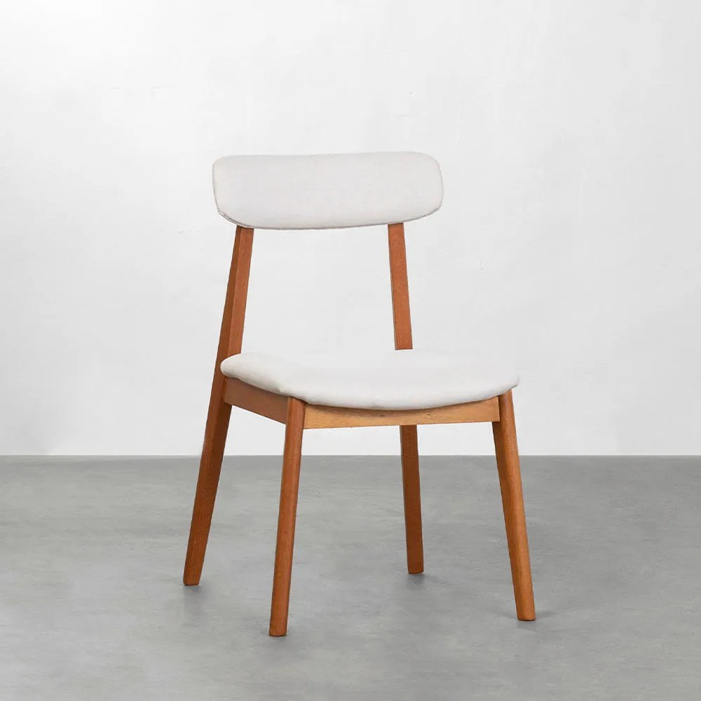 Cadeira Nord Encosto Estofado Texture Off White - Cadeira Nord Encosto Estofado Texture - Off White