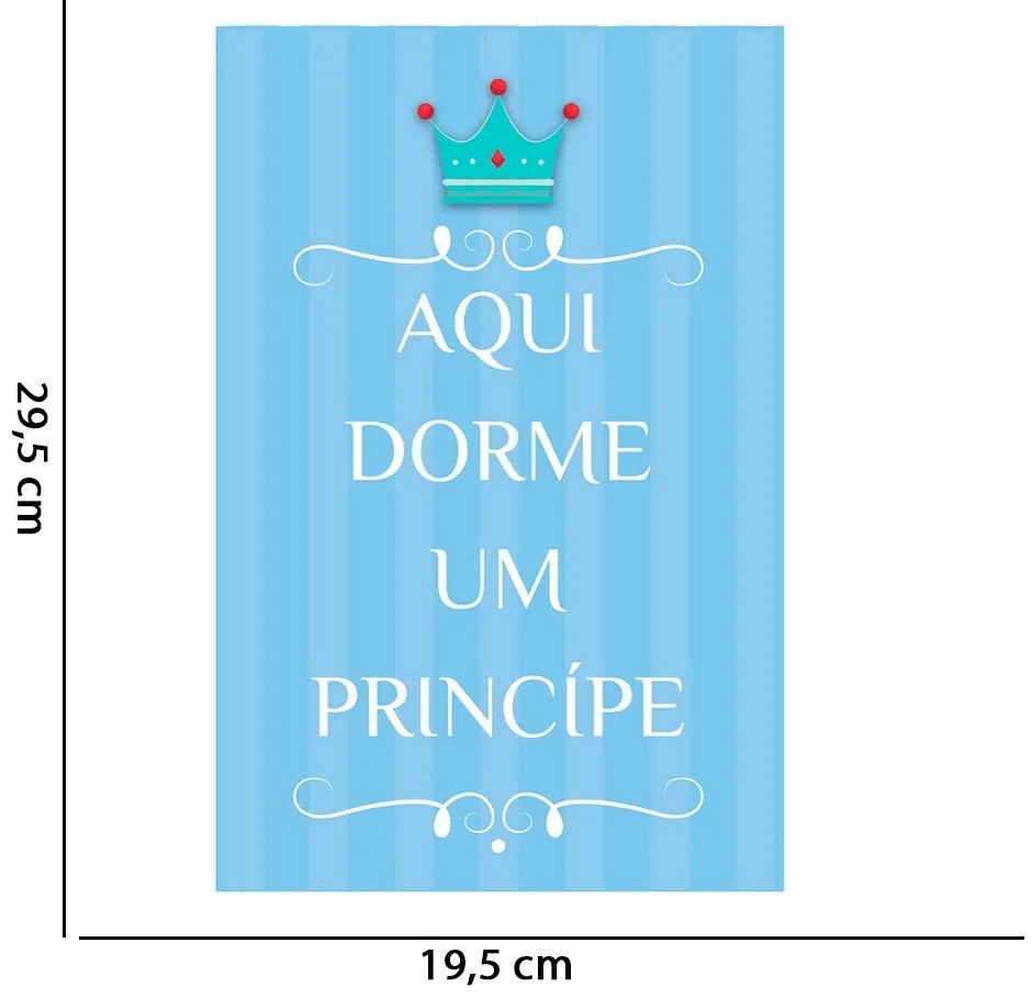 Quadro Placa Decorativa Infantil Príncipe C03 - D'Rossi