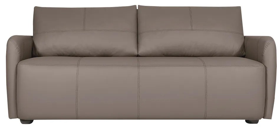 Sofá Decorativo Sala de Estar Lily 3 Lugares 200cm Couro Cimento G34 - Gran Belo