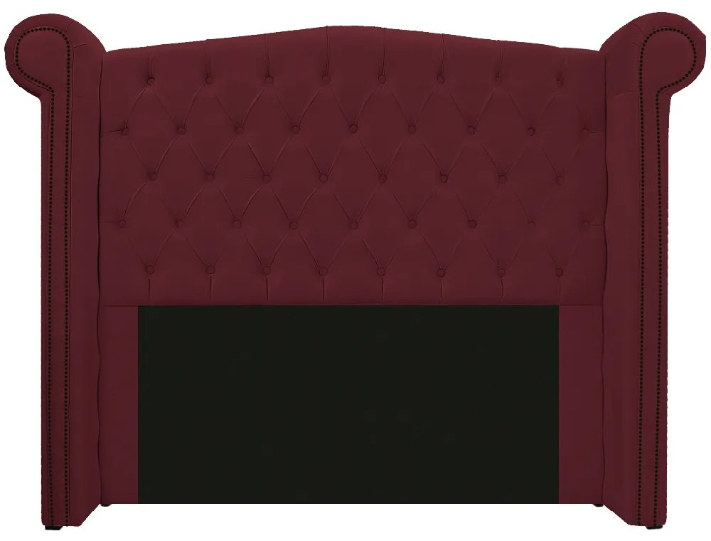Kit Cabeceira e Calçadeira Veneza 160 cm Queen Size Suede Bordô - ADJ Decor