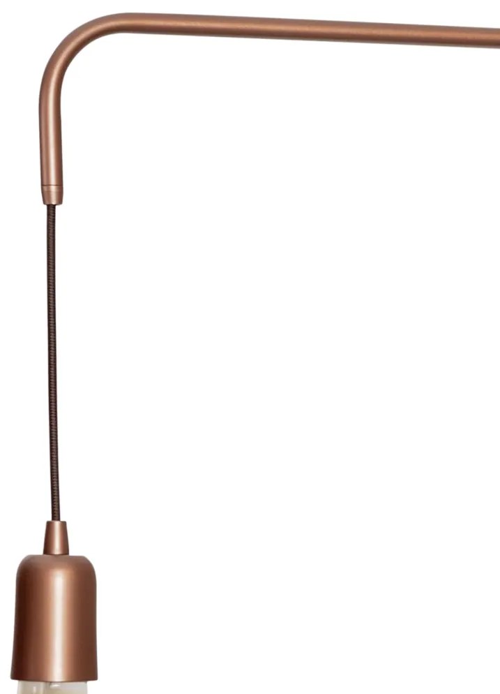 Arandela Lono 14X84X45,1Cm 1Xe27 Braço Haste Alumínio - Usina 25085/80 (AO-F - Azul Ocenao Fosco)