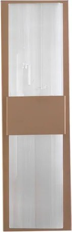 Arandela Led Cristal E Inox Dourado 4w 3000k Felsen