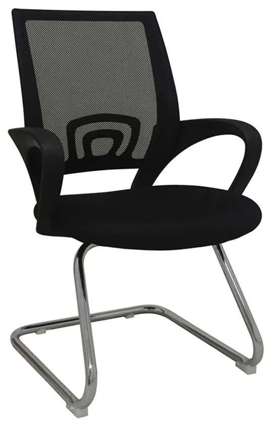 Cadeira Fixa Office Santiago Preto - D'Rossi