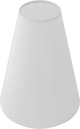 Cúpula Plástico Branco Texturizado