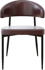 Cadeira de Jantar Estofada Kit 8 Chloe M25 Sintético Café - Mpozenato