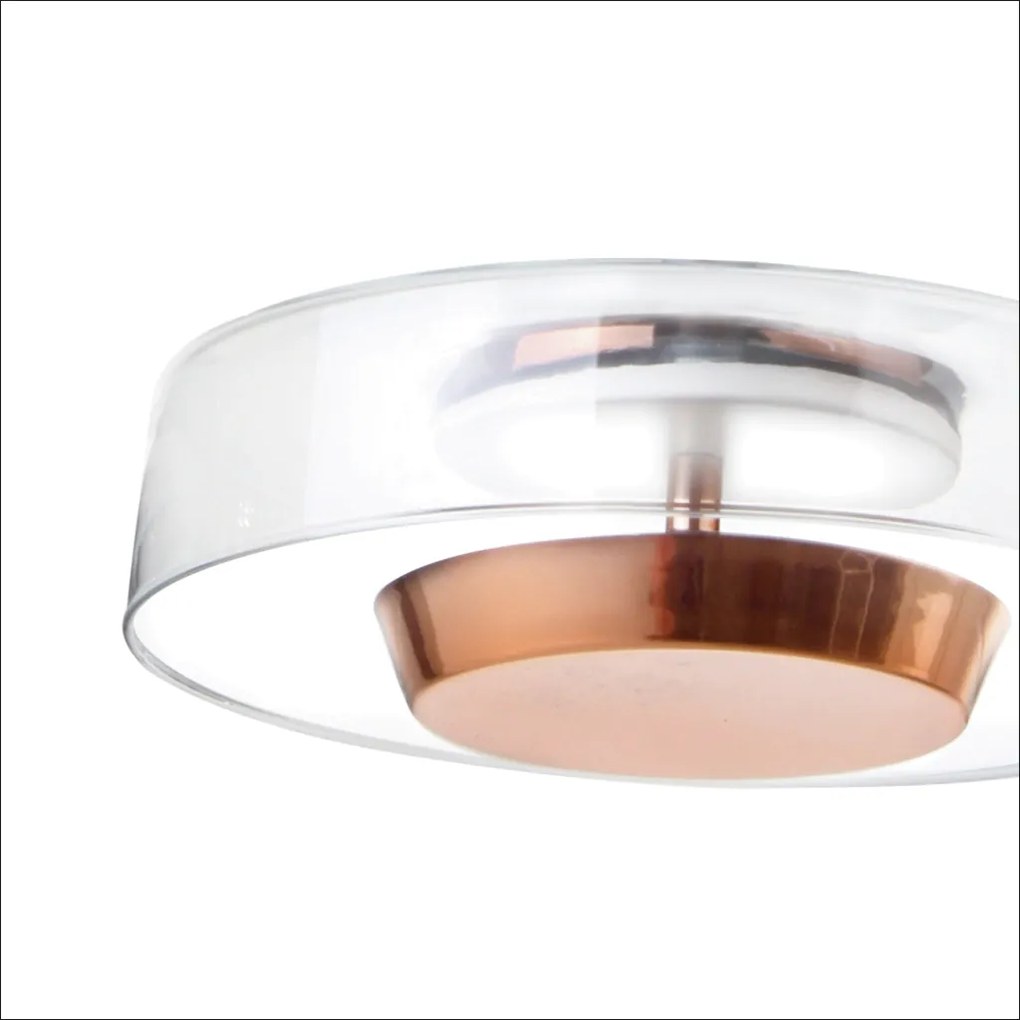 Arandela Bol Ø25,5X09Cm Rebatedor Em Vidro E Metal Alumínio 01Xled 9W... (ONIX, BRANCO (Fosco))