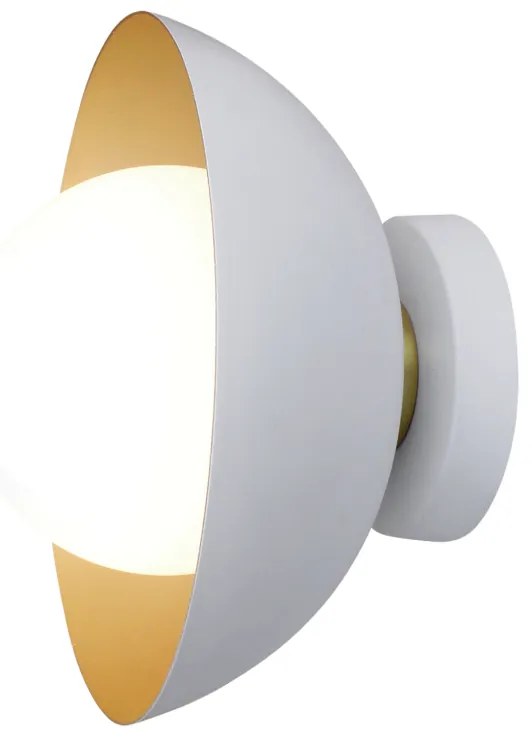 Plafon Bibelô Ø22,5X18Cm Globo Ø14Cm Fosco 1Xe27 G45 Mini Bulbo Anel D... (BT - Branco Texturizado, Igual Primeira Cor)
