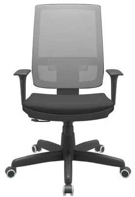 Cadeira Office Brizza Tela Cinza Assento Aero Preto RelaxPlax Base Standard 120cm - 63878 Sun House