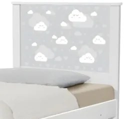 Cama Solteiro Infantil Para Colchão 188x88cm Nuvens K06 - Mpozenato