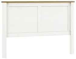 Cabeceira Cama Box Casal Queen 160cm Lázio Branco/Freijó F07 - Mpozena