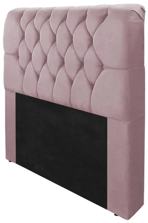 Cabeceira Marina para Cama Box Solteiro 0,90 cm Estofada Suede Crepe