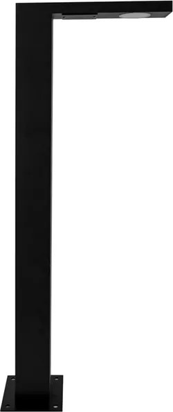 Balizador Led Sobrepor Aluminio Preto 11W Ip65 3000K