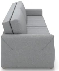 Sofá Cama Casal Retrátil 3 Lugares 220cm Atlas Z32 Linho Cinza - Mpoze