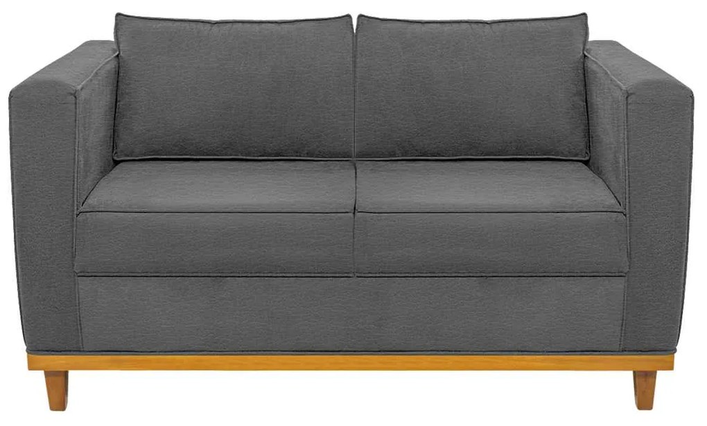 Sofá 2 Lugares Europa Corano Cinza ADJ Decor