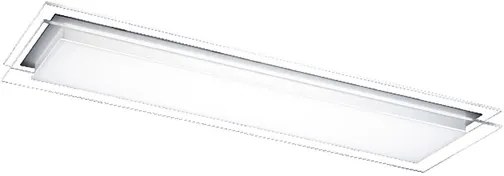 Plafon Embutir Aluminio Acrilico Opalino Branco