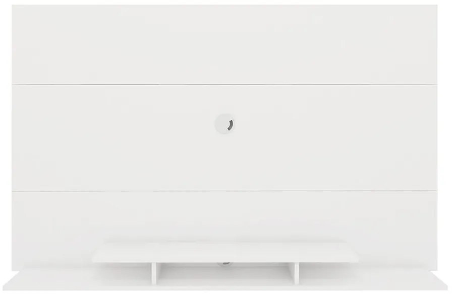 Painel Para TV Até 60" 1 Nicho 3 Prateleiras Premium Branco