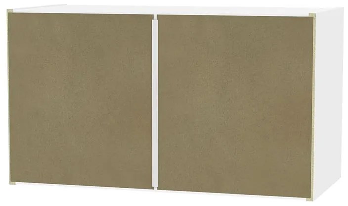 Armário De Parede Aéreo Lavanderia 2 Portas - Branco