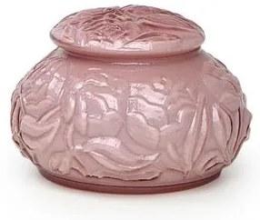 Caixa Flor Roxa Leitosa Murano Cristais Cadoro