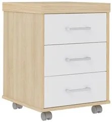 Conjunto Escritório Home Office 3 Peças Mesa Diretor Corp A06 Carvalho