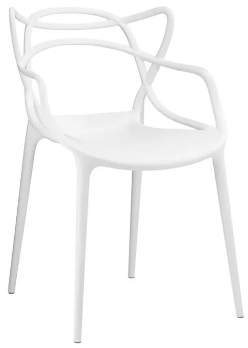 Kit 04 Cadeiras Allegra Branca e 01 Mesa de Jantar 04 Lugares Jade 90 cm Preto Base Metálica Industrial Preto - D'Rossi