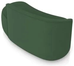 Sofá 2 Lugares Para Sala 140cm Orgânico Wendi Veludo Verde I01 - Mpoz