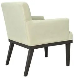 Kit 02 Poltronas Decorativas Vitória W01 Suede Bege - Mpozenato