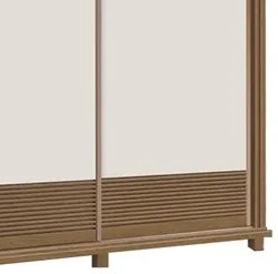 Guarda Roupa 250cm 3 Portas Deslizante Sem Espelho 4 Gavetas Doratto F