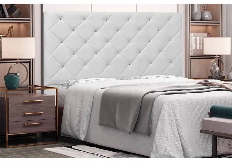 Cabeceira Cama Box Casal Queen 160cm Tânia Corano Branco - Sheep Estofados - Branco