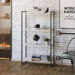 Estante Livreiro Dynamica Industrial 80cm 4 Prateleiras C08 Snow - Mpo