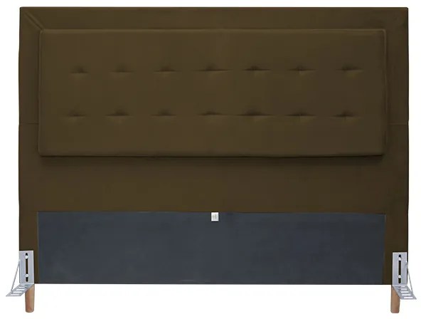 Cabeceira Cama Box Casal 140cm Paris Suede Marrom - Sheep Estofados - Marrom