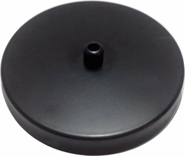 Kit/2 Canopla Lustre Pendente Cilíndrico Vivare Md-1004 11x1,2cm Preto