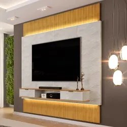 Painel Para TV 85 Pol Canelado Extensível Piso ao Teto D04 Quartzo/Ced