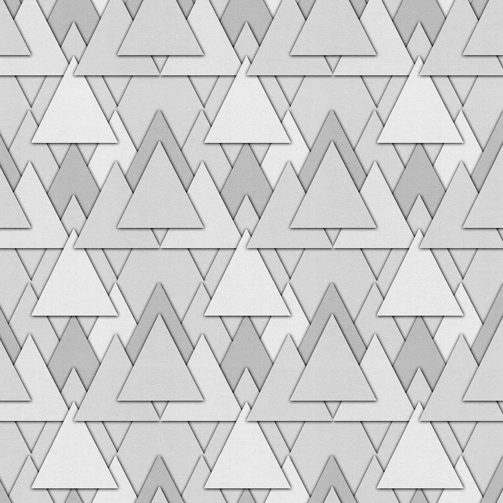 Adesivo geométrico triângulo 3D prata