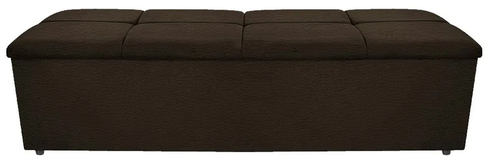Calçadeira Munique 160 cm Queen Size Corano Marrom - ADJ Decor