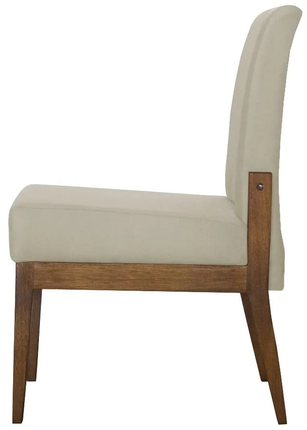 Cadeira de Jantar Helena Suede Bege - Decorar Estofados