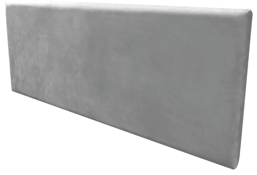 Cabeceira Painel Clean para Cama Box Solteiro 90 cm Suede M11 - D'Rossi - Grafite