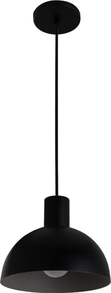 Pendente Alumínio Ø20cm Interlux - PRETO / CINZA