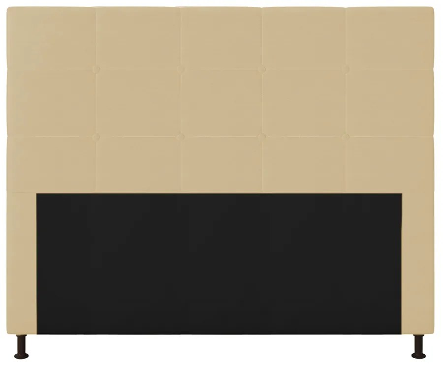 Cabeceira Stambul Para Cama Box Casal 140 cm Corino - D'Rossi - Bege