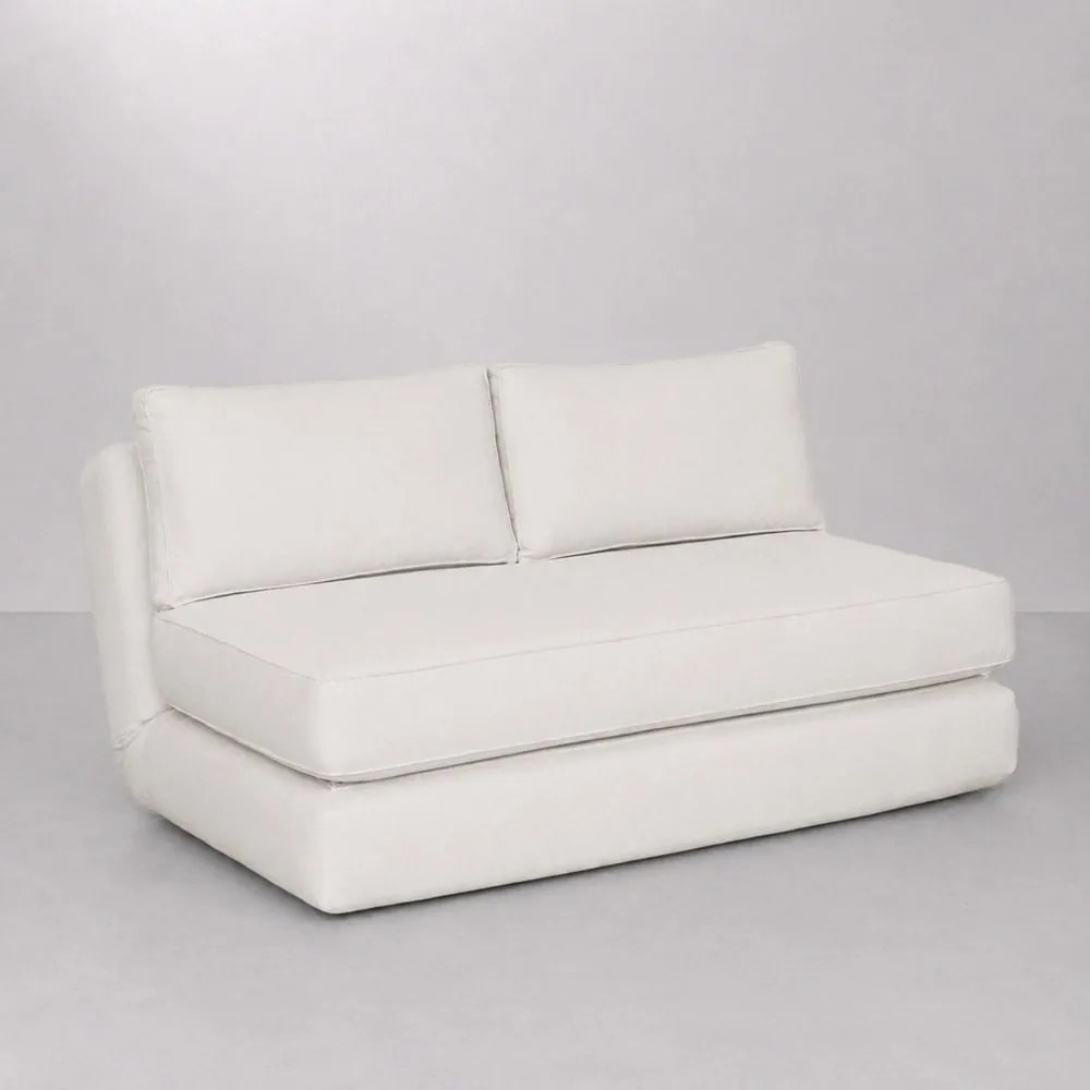 Sofá Cama Dobra Casal Mix Bege
