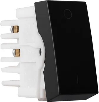 Modulo Interruptor Bipolar Simples Preto Inova Pro Class