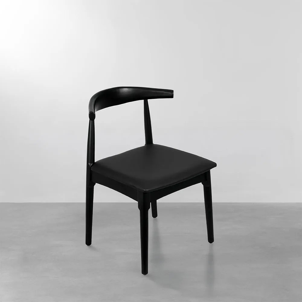 Cadeira Elbow - Preto e Preto