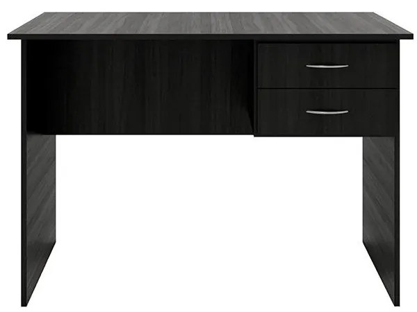 Mesa Escrivaninha Escritório Home Office 2 Gavetas Preto