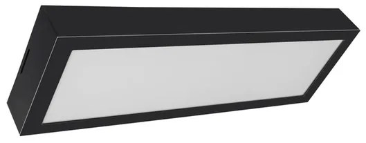 Plafon Led Sobrepor Preto 27w 3000k Valencia