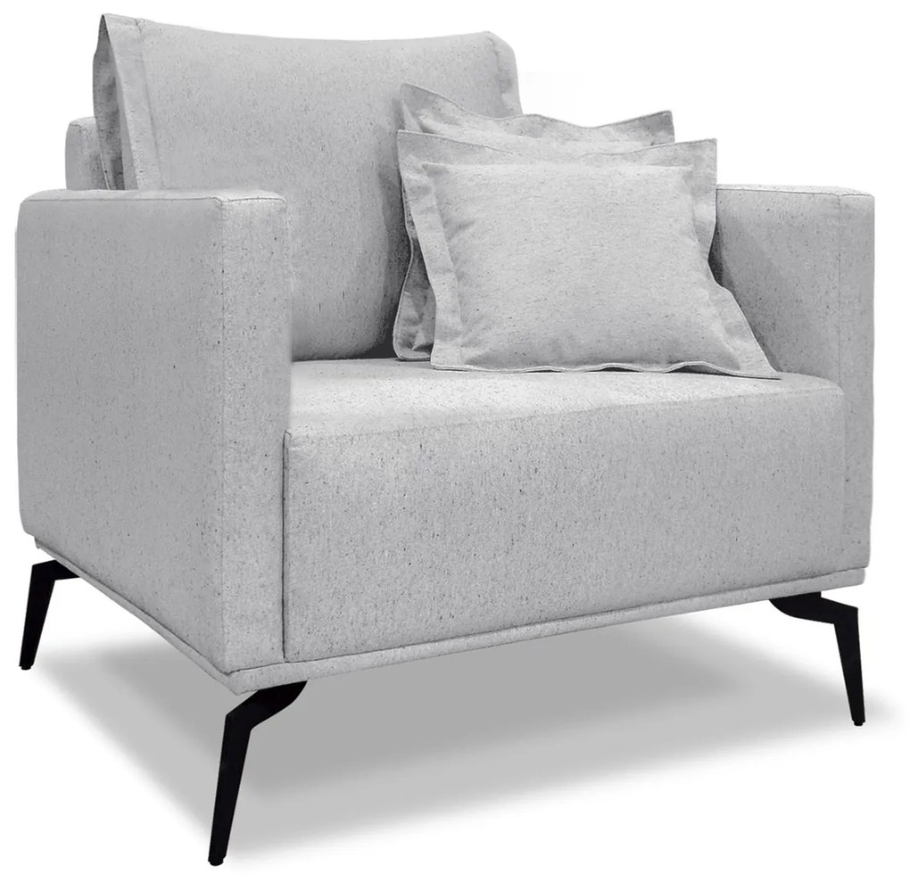 Poltrona Escritório Recepção Calypso SPZ Linho - ADJ Decor