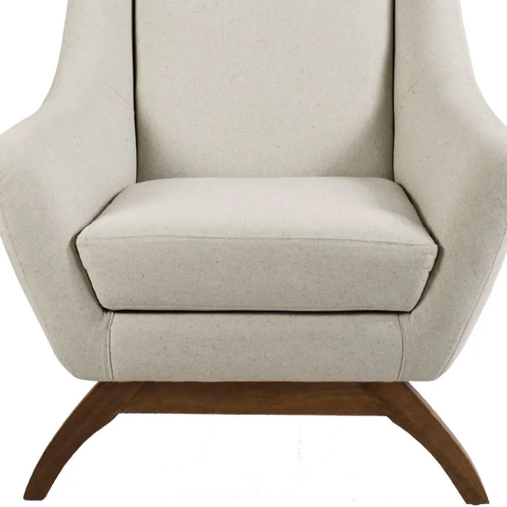 Kit 02 Poltronas Decorativas Sala de Estar Base de Madeira Naomi Algodão G15 - Gran Belo