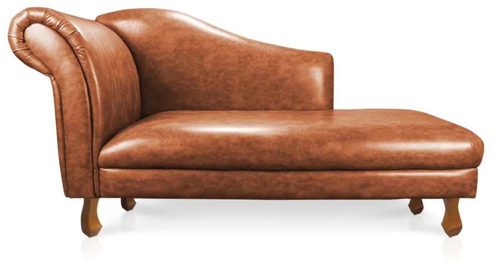 Divã Recamier Samartim 165 cm Corano Nozes Pés Retrô M11 - D'Rossi