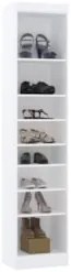 Guarda Roupa Modulado Sapateira 50cm Taiga Branco L01 - Mpozenato