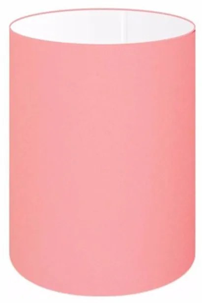 Cúpula Abajur Cilíndrica Cp-8003 Ø15x20cm Rosa Bebê